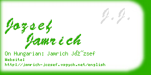 jozsef jamrich business card